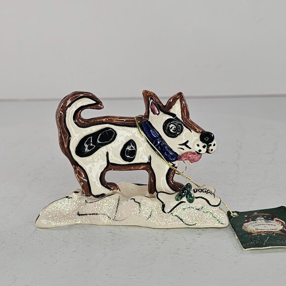 Blue Sky Corp 2002 Heather Goldminc Ceramic Dog Figurine - Picture 8 of 8